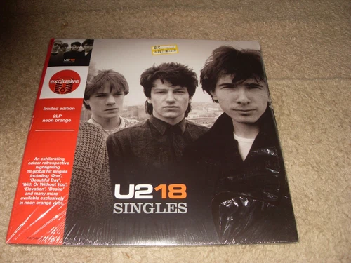 U2 - U218 Singles 2 LP Target Exclusive Neon Orange Colored Vinyl