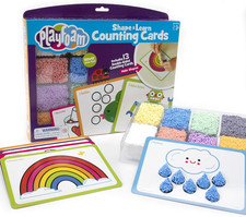 Playfoam Shape  Learn Counting Set, Flash Card Set, Fidget, Sensory Toys, Presc