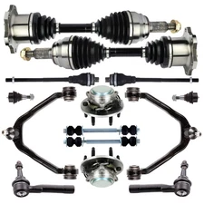 Front Control Arm + Wheel Hub Bearing CV Axle Shaft For 1999-06 Silverado 1500