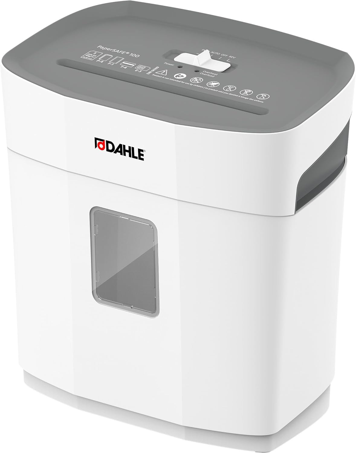 Papersafe PS 100 Shredder - 5 Sheet, P-4 Security, Jam Prote