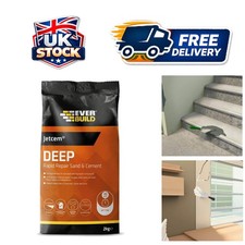 Image of Everbuild Jetcem Deep Rapid Repair Sand & Cement, Grey 2KG for Tough Repairs