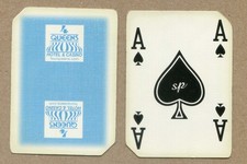 FOUR QUEENS CASINO HOTEL, Las Vegas. Ace of Spades SWAP PLAYING CARD #B