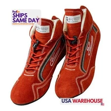 Zamp ZAMRS00100212 SFI 3.3/5 Red Size 12 Suede Driving Shoe Performance Parts
