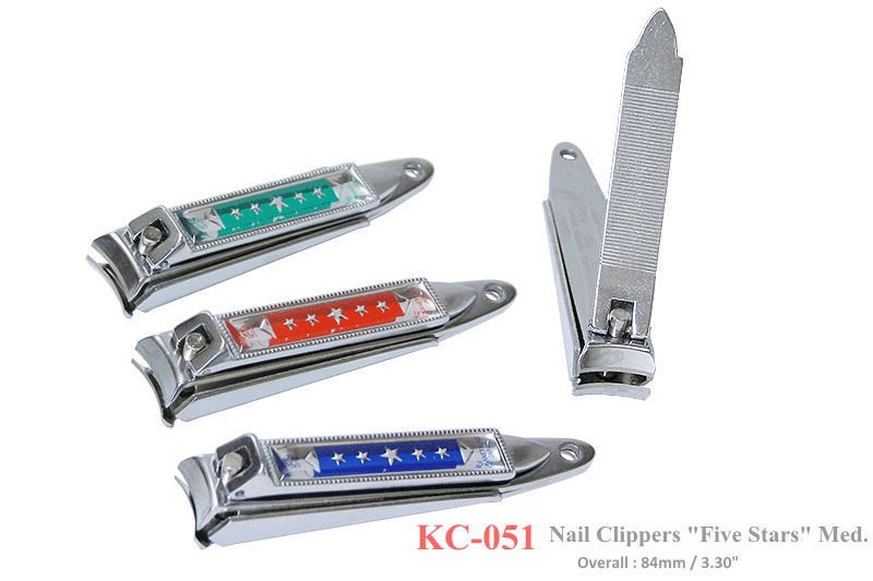 Kanetsune Seki Japan KC-051 Medium Stainless Steel 84mm Red Nail Clippers