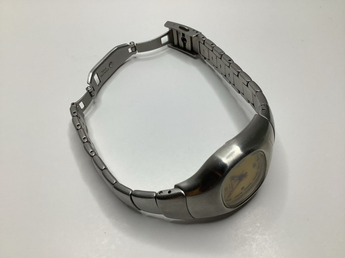 Nike Vintage Triax Armored Stainless Steel Watch Yellow Women