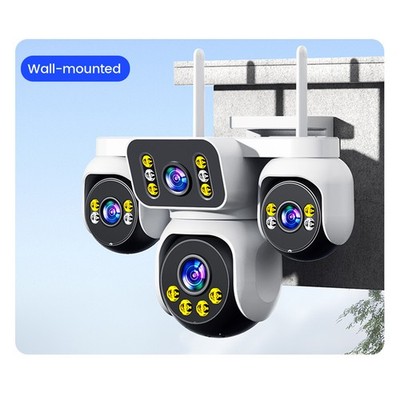 4K 8MP HD FUNK WLAN WIFI IP NETZWERK CAMERA Outdoor AUßEN ÜBERWACHUNGSKAMERA PTZ