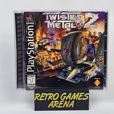Twisted Metal 2 (PlayStation 1 PS1) Black Label CIB COMPLETE (Cover Worn)