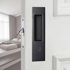 6.3" Privacy Pocket Door Lock Hardware Double Barn Door Lock Keyless Furnitur...
