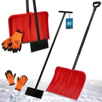 Kotarbau® Set Schneeschaufel Mit Metallstiel Eisschaber Handschuhe Warm Schneesc