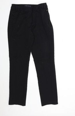 Marks and Spencer Damenhose schwarz Größe 8 L29 in