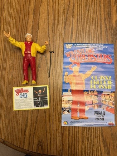 Vintage LJN WWF Superstars 1986 Classy Freddie Bla...