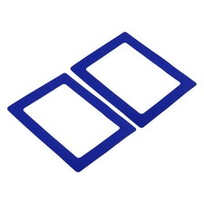 2 Pcs Magnetic Picture Frame PVC Magnets Holds Photo Blue 5x7 Inch