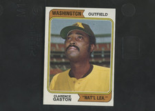 1974 Topps Baseball No 364 Clarence Gaston Washington Nationals Variation NM+