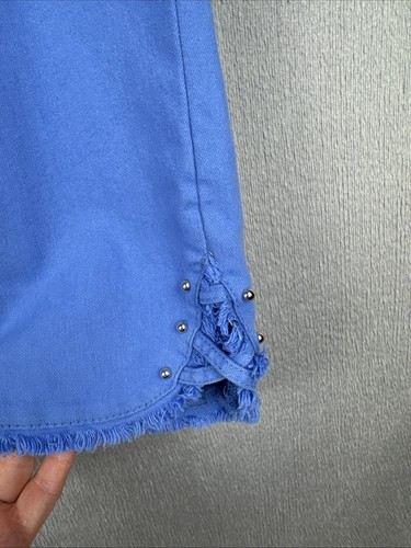 RUBY RD donna nuovo con etichette perline elasticizzate frange Capris dimagrante Bali blu taglia 12P - Foto 3 di 13
