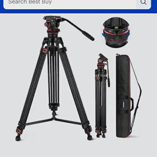 Neewer TP75 74in Aluminum Video Tripod Fluid Head 22lb for DJI Gimbal Case