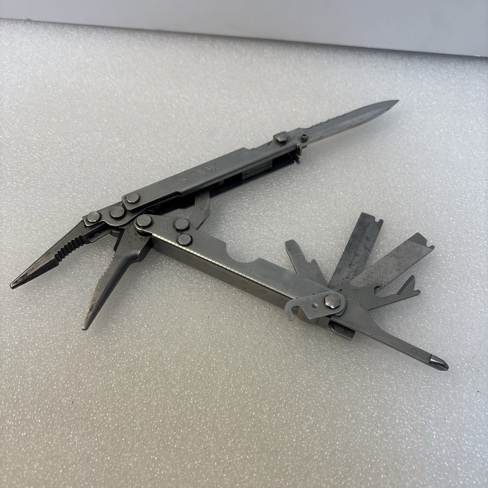 Vintage Kershaw A100 USA Multi Tool KAI Marked Locking Pliers