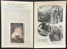 “Sword Making as a Peacetime Art” 1925 Pettibone Co pictorial Medieval Knights
