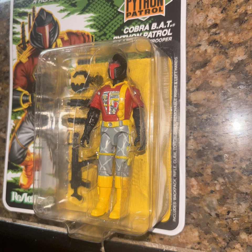 GI Joe ReAction Cobra BAT Python Patrol Lote Tarjeta Retro B.A.T. Target Exclusive Foto 2 de 4