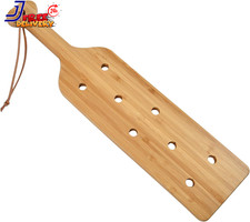 17 Inch Large Bamboo Wood Paddle Wooden Paddle with Airflow Holes