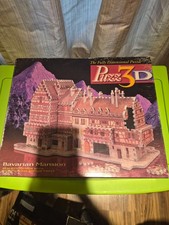 Milton Bradley Puzz 3D Bavarian Mansion Jigsaw Puzzle 418 Pieces 100 Complete