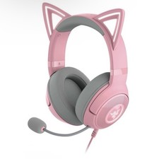 Razer Kraken Kitty V2 USB Headset with RGBKitty Ears - Quartz Edition