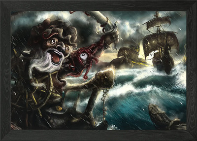 Gerahmtes Wandbild Poster Leinwanddruck Bild Schatzsuche