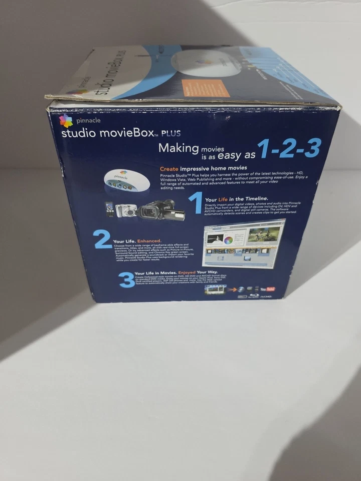 Sistema de edición de video Pinnacle Studio MovieBox Plus caja sellada daños Foto 3 de 4