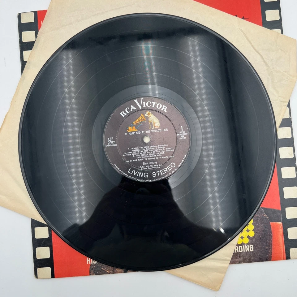 Elvis It Happened At The World’s Fair Soundtrack 1963 RCA LSP-2697 Vinyl Record Foto 4 de 4
