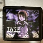 Serial Experiments Lain Metal Lunchbox Tin Carry Case Black w/ Handle — photo 1