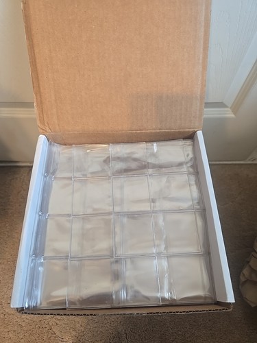 80% Box of 2x2 Frame A Coin Soft Vinyl Double Pocket Clear Holders Dealer Bulk