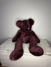 Russ Bears from the Past Serenade Dark Red Teddy Plush 16" Stuffed Animal 7115