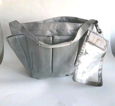 Shower Caddy Tote Mesh Quick Dry Dorm Bathroom Travel Gray Grey