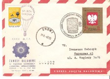 BALLOON INTERNATIONAL RACE ON THE OCCASION OF XXXVI EDITION POZNAN 1967