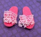 Vintage Francie Barbie Doll Night Blooms #1212 Pink Spelled Lace Slippers 1960's