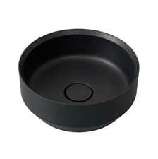 IKEA BESLINGEN Lavello da appoggio, nero/opaco, 15 3/8" 505.220.59 Nuovo