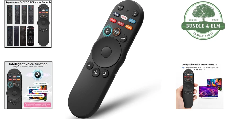 Universal Voice Remote for VIZIO SmartCast TVs 4K HDR Streaming Shortcut - Image 2 of 4