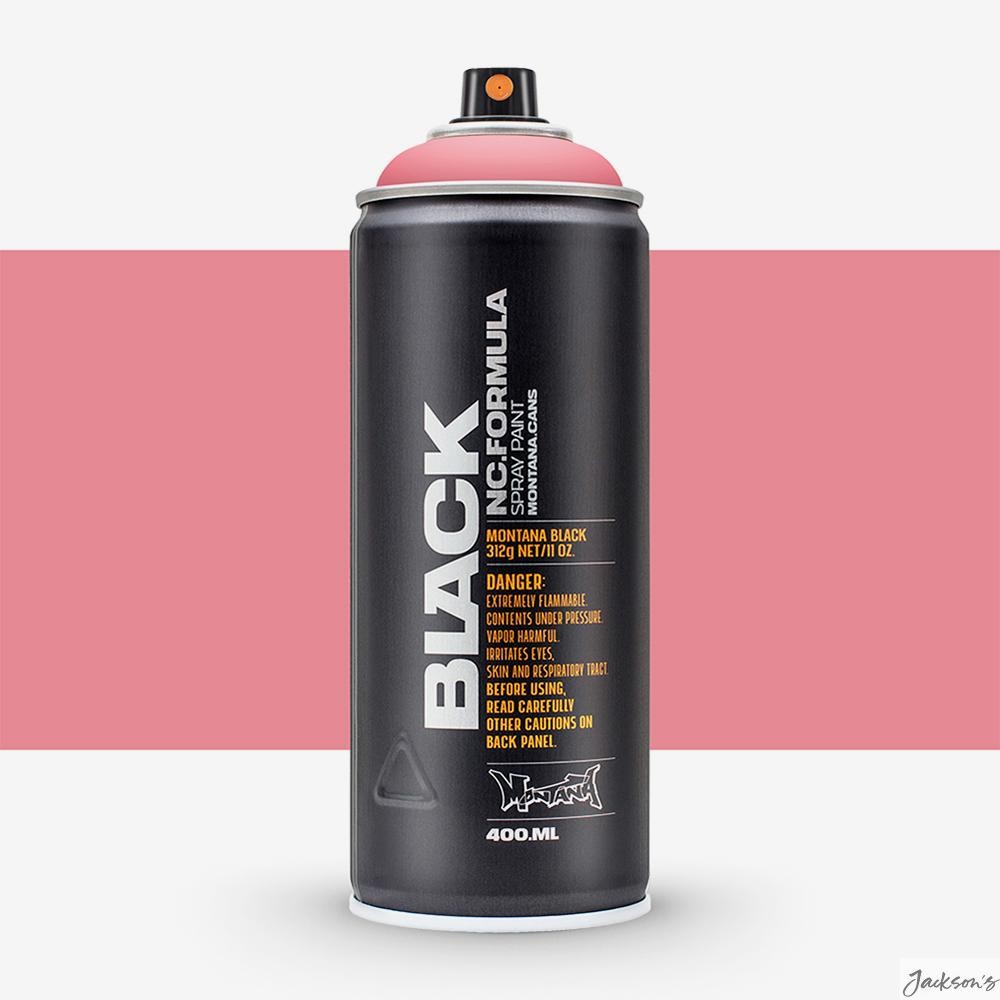 Montana Black Spray Paint Lacquer 400ml Pink Leade For Art And Surface Coating