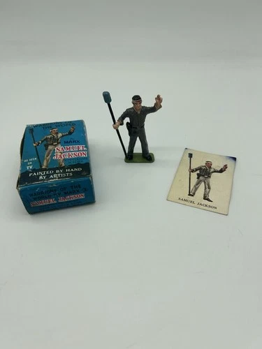 Vtg Marx Warriors Of The World Confederate Soldier Samuel Jackson Box/Card 1D