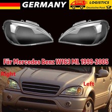 2x Streuscheibe Hauptscheinwerfer Glas f&uuml;r Mercedes-Benz M-Klasse W163 02-05