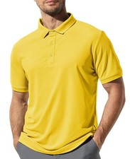 Polo Shirts for Men Short Sleeve Quick Dry Polyester Golf Shirts Casual Tenni...