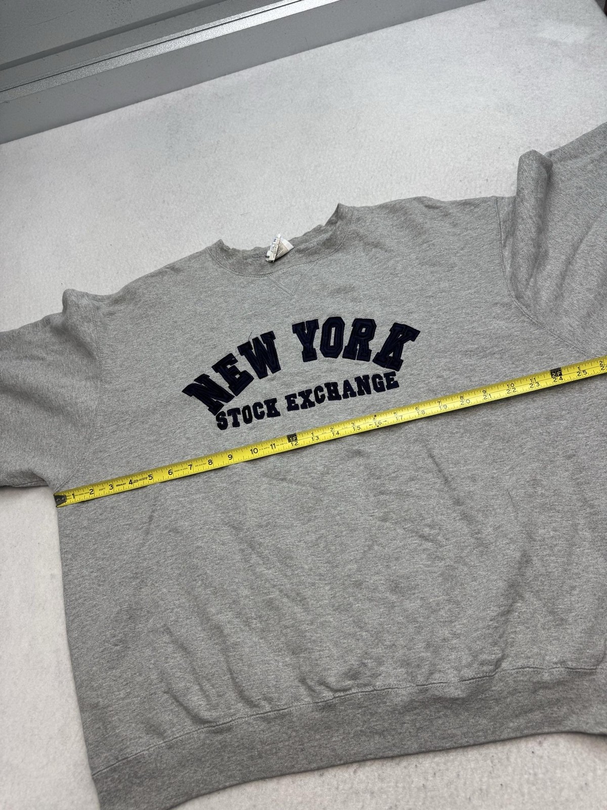 Champion Sweatshirt Mens XL Gray New York Stock Exchange Crewneck Fleece image 5