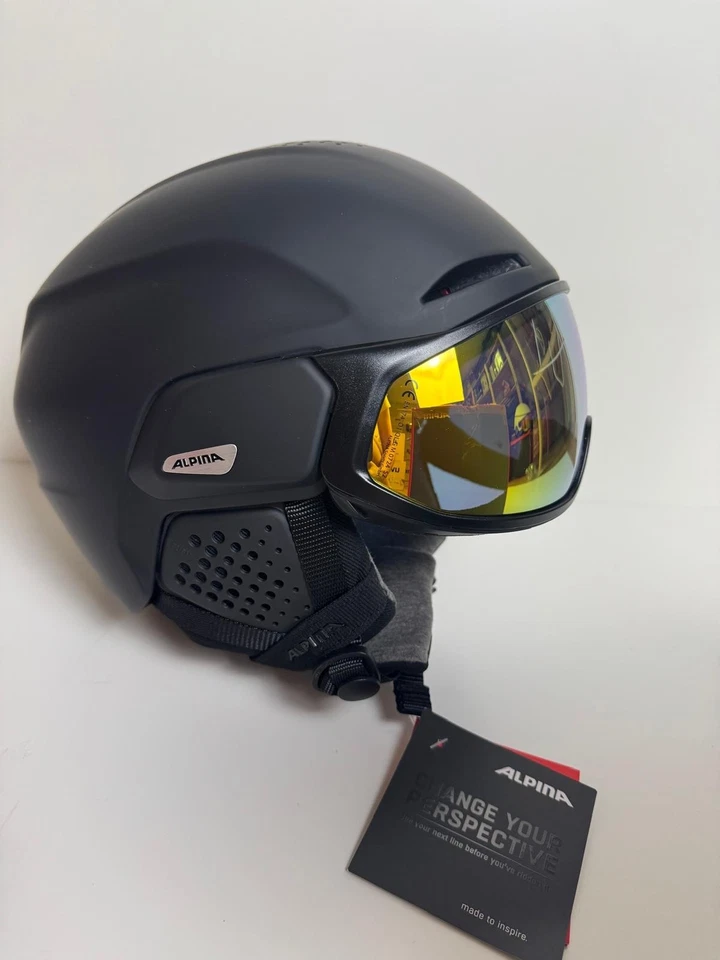 ALPINA ALTO Q-LITE Helm – Skihelm mit Visier Schwarz Matt 55–59 cm - Bild 3 von 4