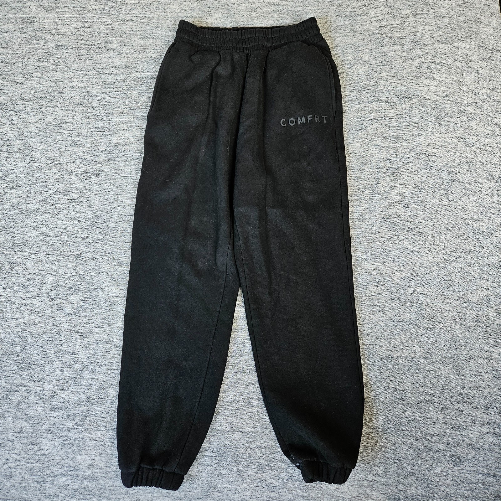 Comfrt Woman’s Black Onyx Sweatpants Size Medium Joggers Unisex Casual Comfort