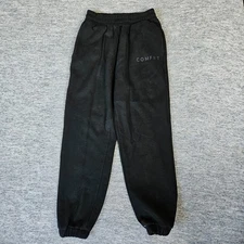 Comfrt Woman’s Black Onyx Sweatpants Size Medium Joggers Unisex Casual Comfort