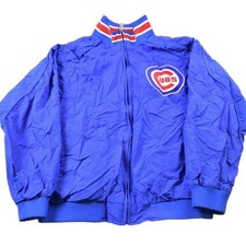 Vintage 1990s Chicago Cubs MLB Majestic Windbreaker Baseball Sportswear Youth La