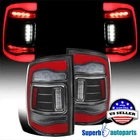 Fit 2009-2018 Dodge Ram 1500 2010-2018 2500 3500 Black RED Tail Lights+LED Strip
