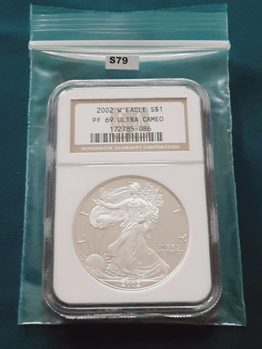 American Eagle PR 69 Graded 2002 Silver Bullion Coins for sale | eBay