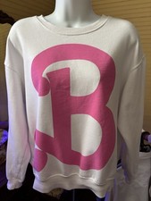 Barbie The Movie Size Large Women s Sweatshirt Cotton Poly 44 Bust 22 Length