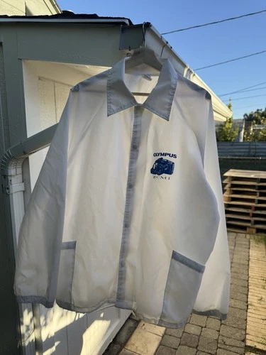 Vintage Olympus ZCMI Camera Soffe Jacket XL Snap Front USA Made - product listing photo