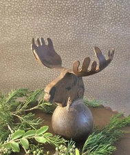 Jan Barboglio Rare And Unique Heavy Iron Moose Sculpture